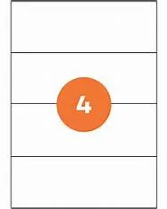 Original® Label Sticker Paper, 100 Sheets A4 Sticker Printable Self-Adhesive Paper for Inkjet & Laser Printer